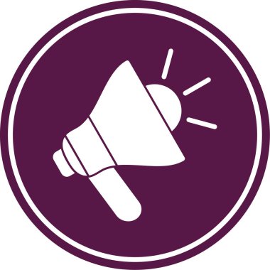 megafon simgesinin vektör illüstrasyonu