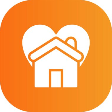 Güzel Ev Vektörü Kabartma Simgesi