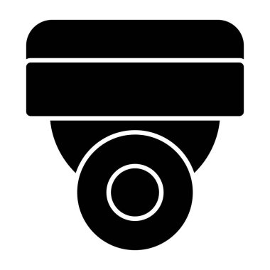 CCTV kamera simgesi vektör illüstrasyonu
