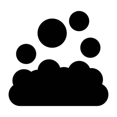 Bulut. Web simgesi basit illüstrasyon