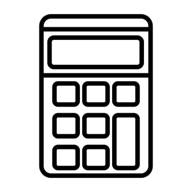 Hesap makinesi. Web simgesi basit illüstrasyon