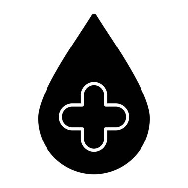 kan vektörü sembolü düz simge