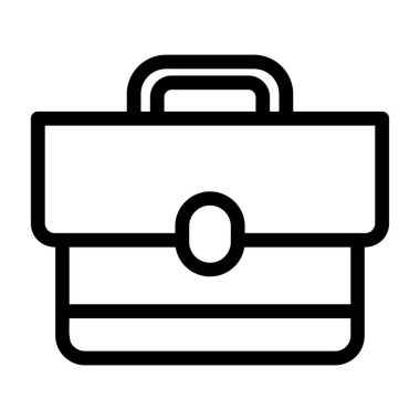 bavul simgesi vektör çizimi beyaz arkaplanda izole edildi