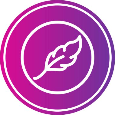 Yaprak ikonu vektör illüstrasyonu