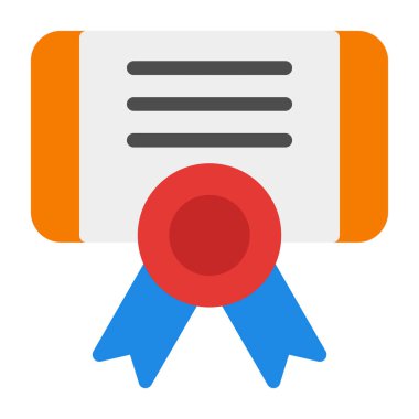 Madalya vektör renk çizgisi simgesi