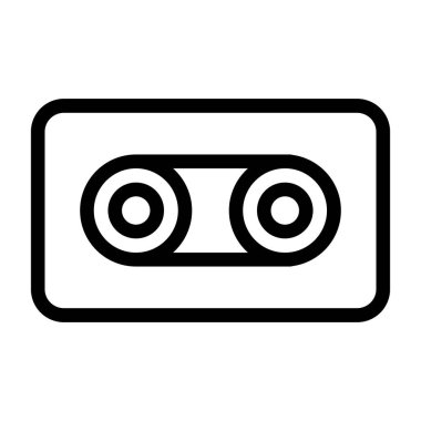 ses kaset satır vektör simgesi