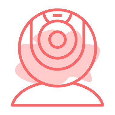 Kırmızı alarm simgesinin vektör çizimi