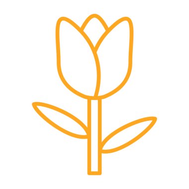 Lale. Web simgesi basit tasarım