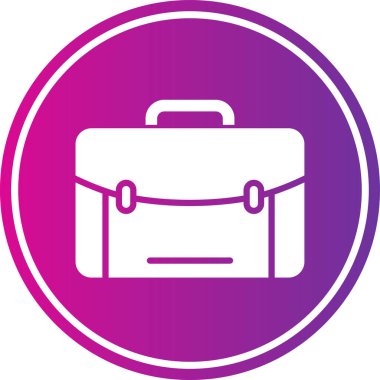 Evrak çantası simgesinin vektör illüstrasyonu, modern vektör simgesi