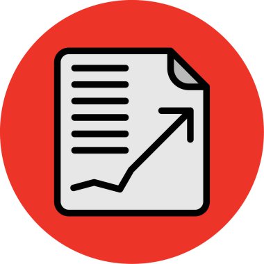 Belge simgesinin vektör illüstrasyonu