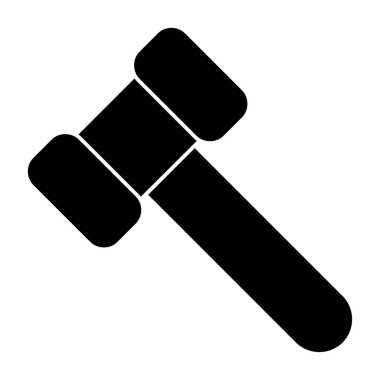 Çekiç simgesi. düz dizayn