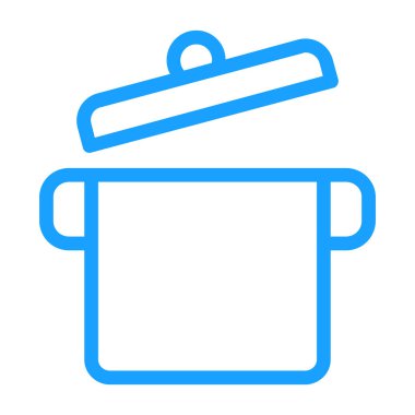 Yemek pişirme ikonu ana hatlarıyla