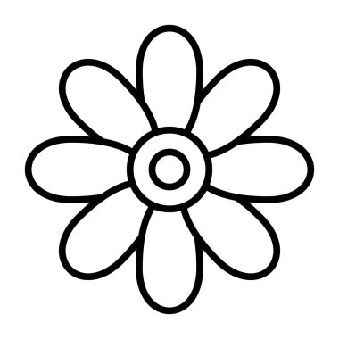 çiçek simgesi vektör illüstrasyonu
