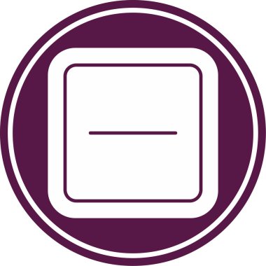 Tek bir simgenin vektör illüstrasyonu