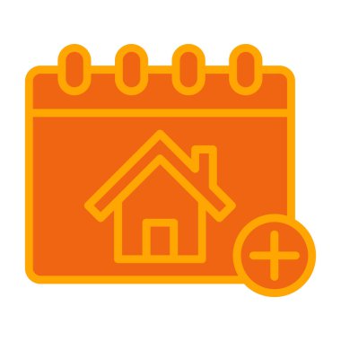 Ev. Web simgesi basit illüstrasyon