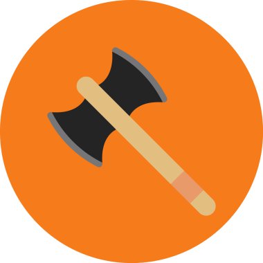 Çekiç simgesi. Web için çekiç vektör simgelerinin düz çizimi