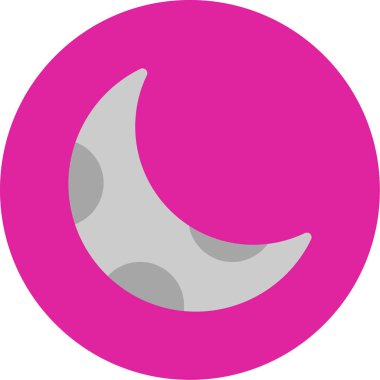 Ay simgesi, vektör illüstrasyon tasarımı