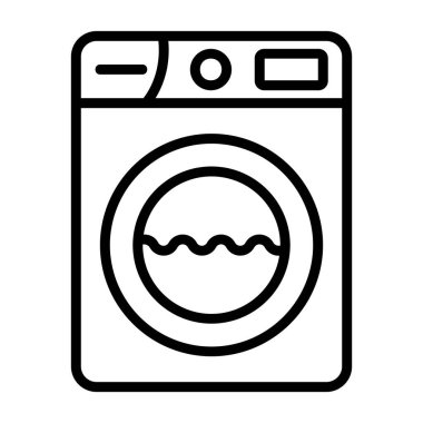 Çamaşır makinesi simgesi, taslak biçimi