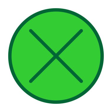 çapraz simge vektör illüstrasyonu