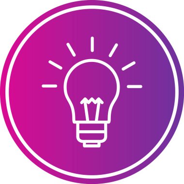 Ampul. Web simgesi basit illüstrasyon