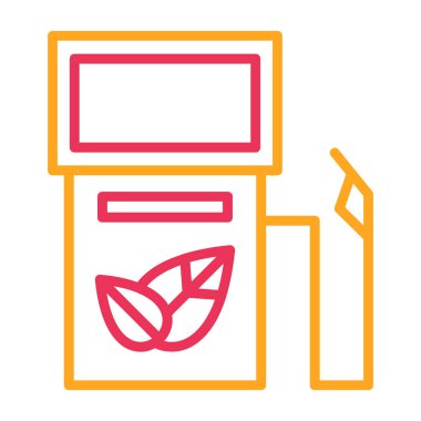 Bir bitki simgesinin vektör illüstrasyonu