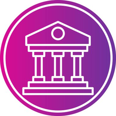 banka simgesi vektör illüstrasyonu