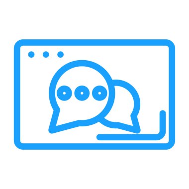 Sohbet mesajı ikonu vektör illüstrasyon tasarımı