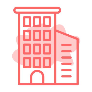 bina simgesi, vektör illüstrasyonu