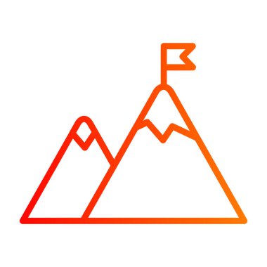 dağ simgesi vektörü beyaz arkaplanda izole edildi, dağ işareti