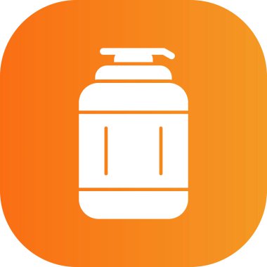 Şişenin vektör simgesi suyla, şişe suyla