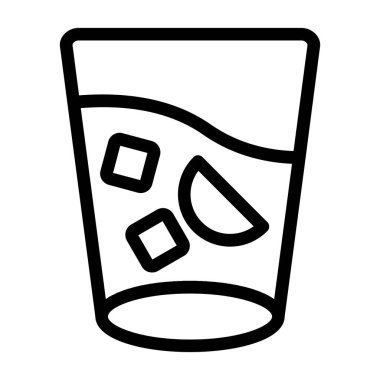 taslak biçiminde alkol içeceği cam simgesi