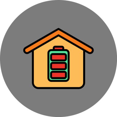 Modern simgenin vektör illüstrasyonu