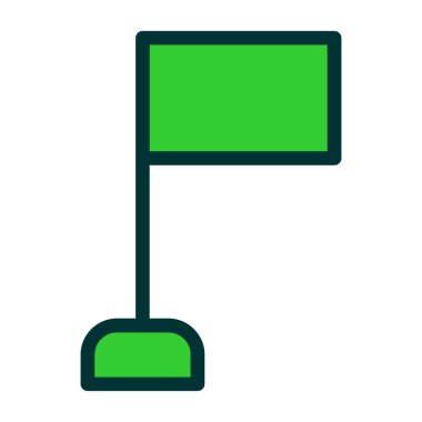 bayrak simgesi izole edilmiş vektör illüstrasyon grafik tasarımı