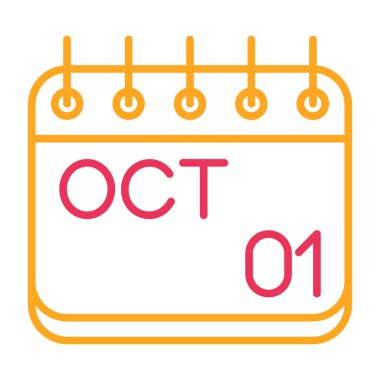 Ekim 'de yazıtlı takvim