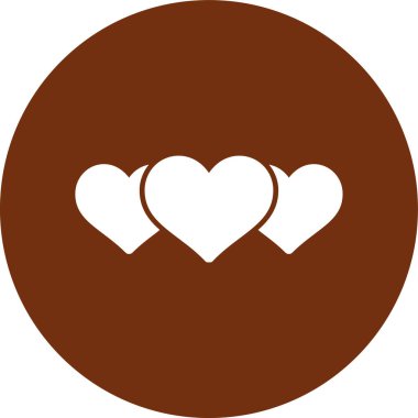 Kalp ikonu vektör illüstrasyonu