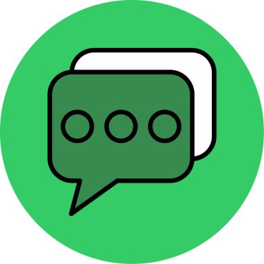 Konuş. Web simgesi basit illüstrasyon