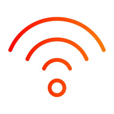 WiFi sinyal izole simgesi