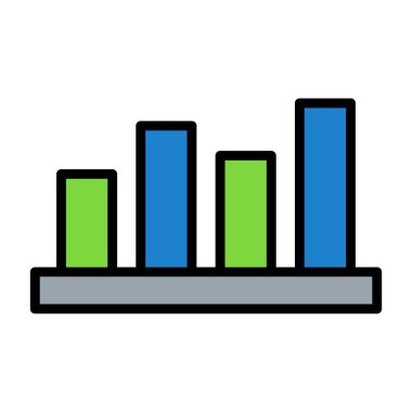 grafik vektörü düz renk simgesi