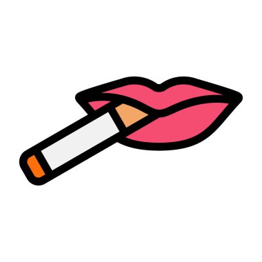 dudak parlatıcısı renk vektör çizimi