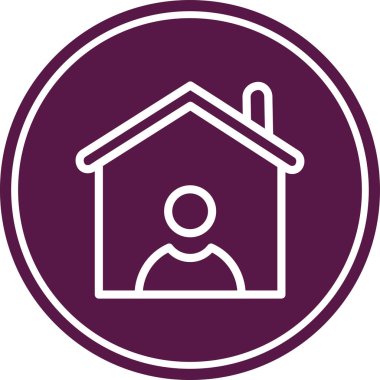 ev simgesi vektör illüstrasyonu