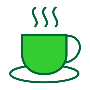 kahve fincanı ikonu vektör illüstrasyonu