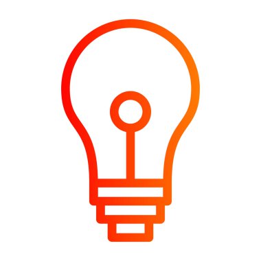 Ampul. Web simgesi basit illüstrasyon