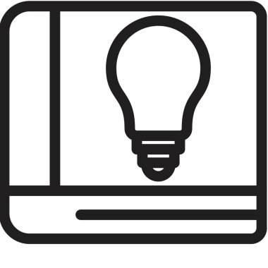 Dizüstü bilgisayar simgesi vektör çizimi