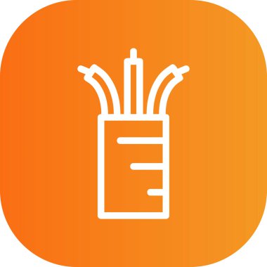 Benzersiz sigara vektörü simgesi