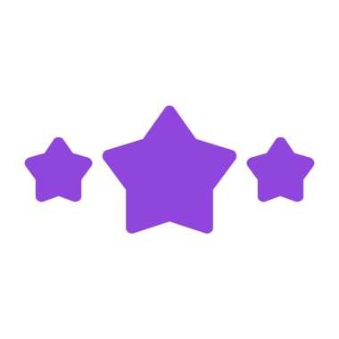 Arkaplanda yıldız simgesi izole edildi