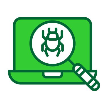 hata vektör simgesi olan dizüstü bilgisayar