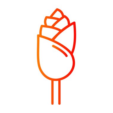 Havuç ikonu. Vektör ince çizgi işareti. izole edilmiş sınır sembolü çizimi