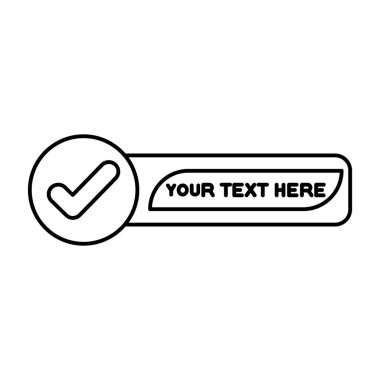 kontrol listesi simgesi vektör çizelgesi çizimi