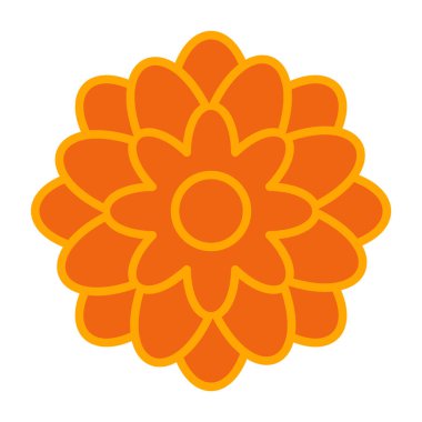 çiçek süsleme doğa ikonu vektörü