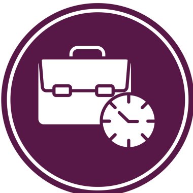 iş simgesi, vektör illüstrasyon tasarımı ile zaman ve çalışma kavramı